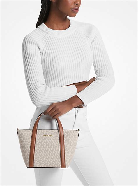 Michael Kors Pratt Small Signature Logo Tote Bag .